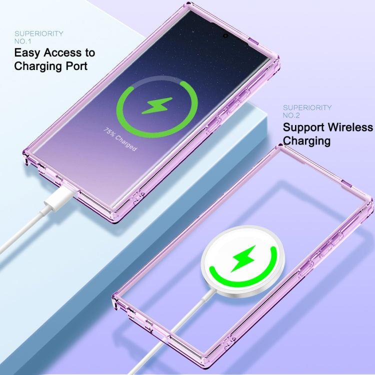 For Samsung Galaxy S24 Ultra 5G Colorful MagSafe Magnetic PC + TPU Phone Case(Light Purple) - HoMEdemic™ 