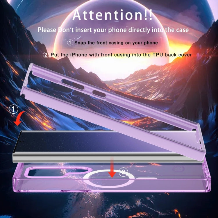 For Samsung Galaxy S24 Ultra 5G Colorful MagSafe Magnetic PC + TPU Phone Case(Light Purple) - HoMEdemic™ 