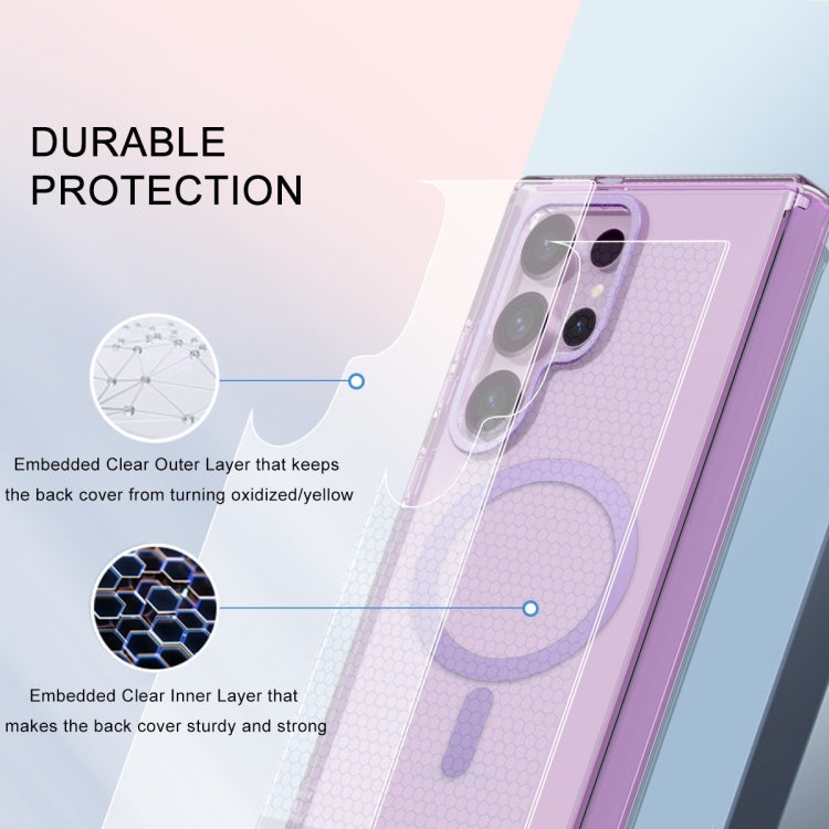 For Samsung Galaxy S24 Ultra 5G Colorful MagSafe Magnetic PC + TPU Phone Case(Light Purple) - HoMEdemic™ 