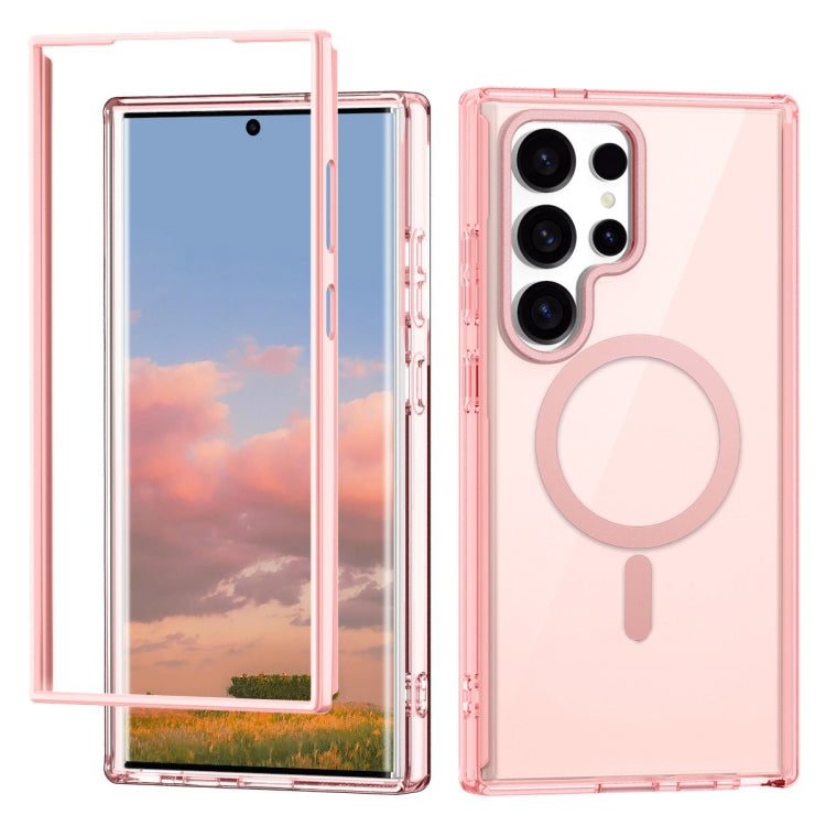 For Samsung Galaxy S24 Ultra 5G Colorful MagSafe Magnetic PC + TPU Phone Case(Pink) - HoMEdemic™ 