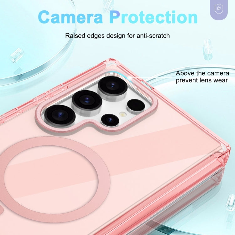 For Samsung Galaxy S24 Ultra 5G Colorful MagSafe Magnetic PC + TPU Phone Case(Pink) - HoMEdemic™ 