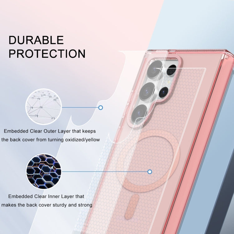 For Samsung Galaxy S24 Ultra 5G Colorful MagSafe Magnetic PC + TPU Phone Case(Pink) - HoMEdemic™ 