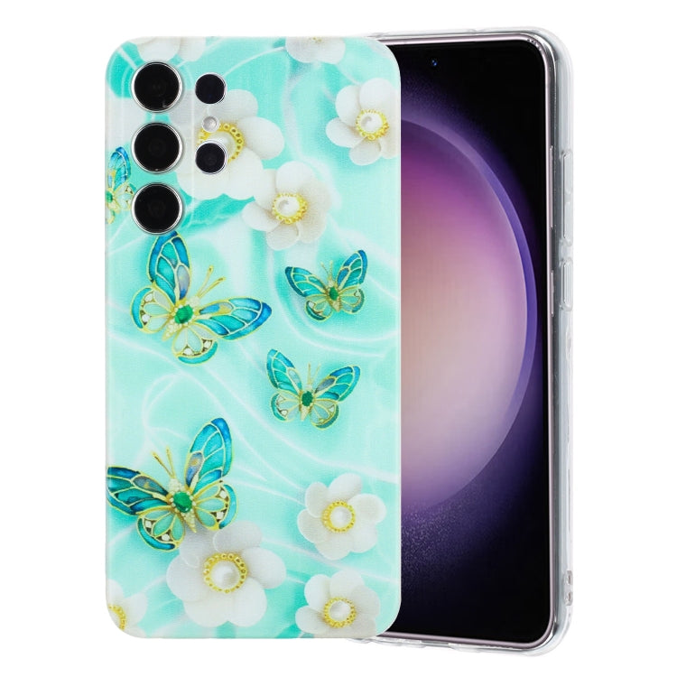 For Samsung Galaxy S24 Ultra 5G Colorful Painting Pattern TPU Phone Case(Butterflies) - HoMEdemic™ 