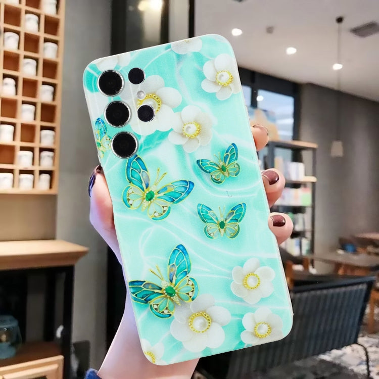 For Samsung Galaxy S24 Ultra 5G Colorful Painting Pattern TPU Phone Case(Butterflies) - HoMEdemic™ 