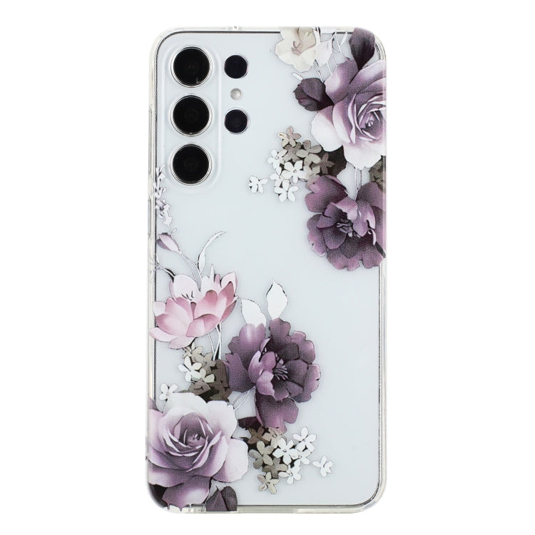 For Samsung Galaxy S24 Ultra 5G Colorful Painting Pattern TPU Phone Case(Peony) - HoMEdemic™ 