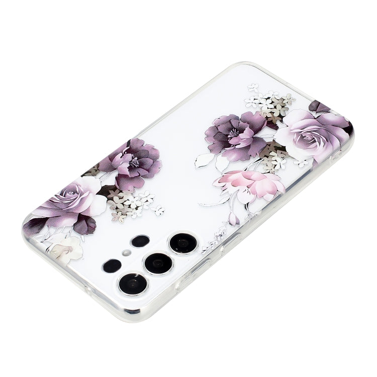 For Samsung Galaxy S24 Ultra 5G Colorful Painting Pattern TPU Phone Case(Peony) - HoMEdemic™ 