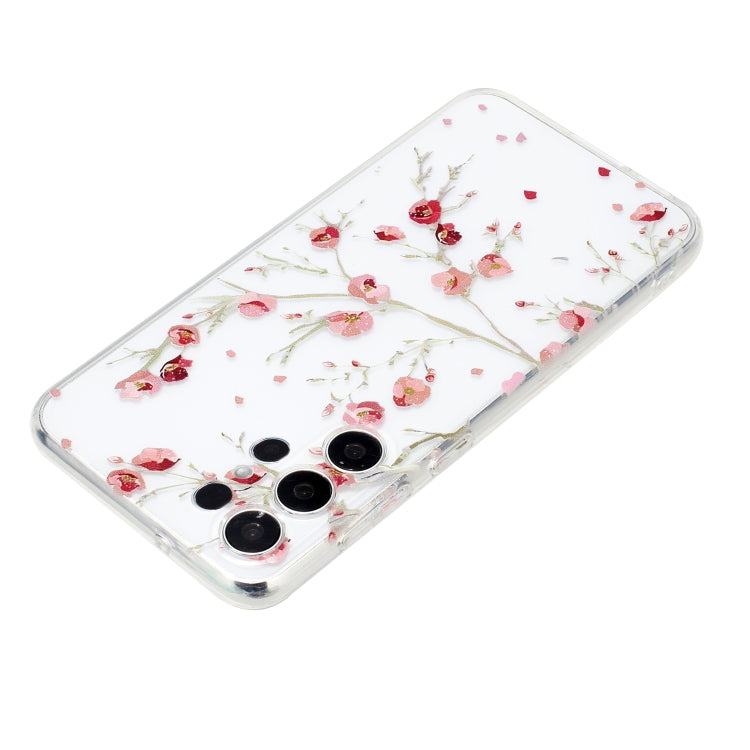 For Samsung Galaxy S24 Ultra 5G Colorful Painting Pattern TPU Phone Case(Red Flowers) - HoMEdemic™ 