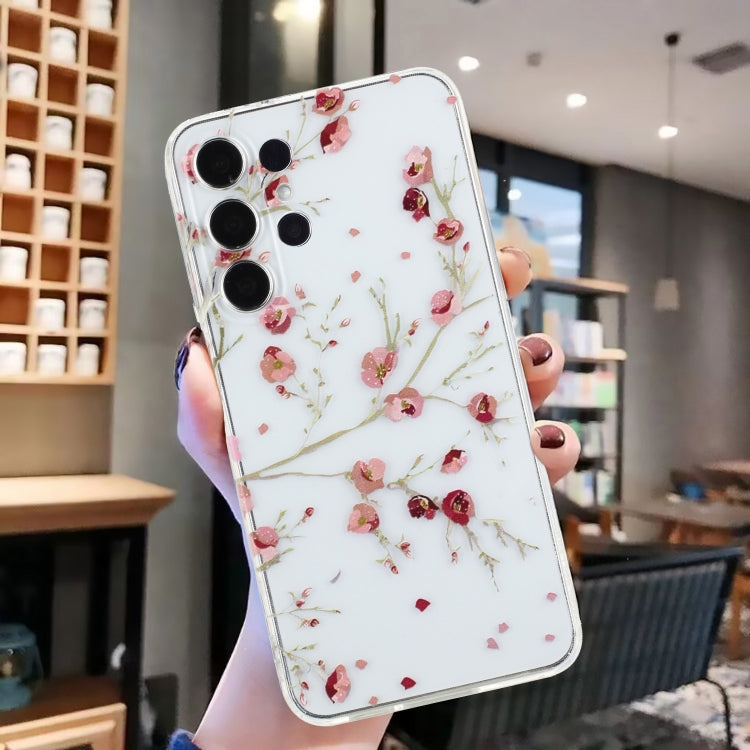 For Samsung Galaxy S24 Ultra 5G Colorful Painting Pattern TPU Phone Case(Red Flowers) - HoMEdemic™ 