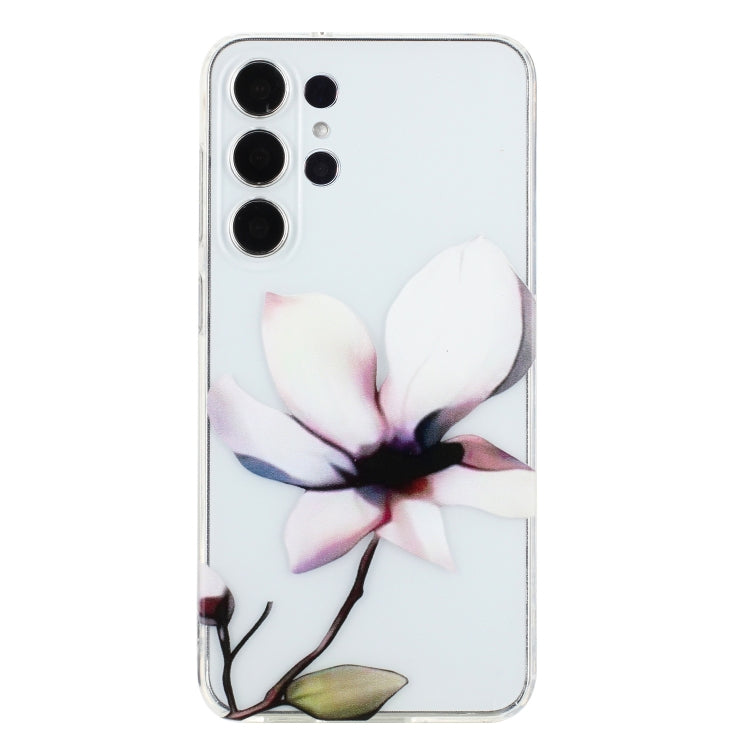 For Samsung Galaxy S24 Ultra 5G Colorful Painting Pattern TPU Phone Case(White Flowers) - HoMEdemic™ 