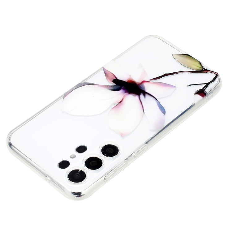 For Samsung Galaxy S24 Ultra 5G Colorful Painting Pattern TPU Phone Case(White Flowers) - HoMEdemic™ 