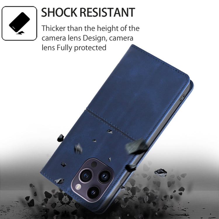 For Samsung Galaxy S24 Ultra 5G Cow Texture Magnetic Leather Phone Case(Blue) - HoMEdemic™ 