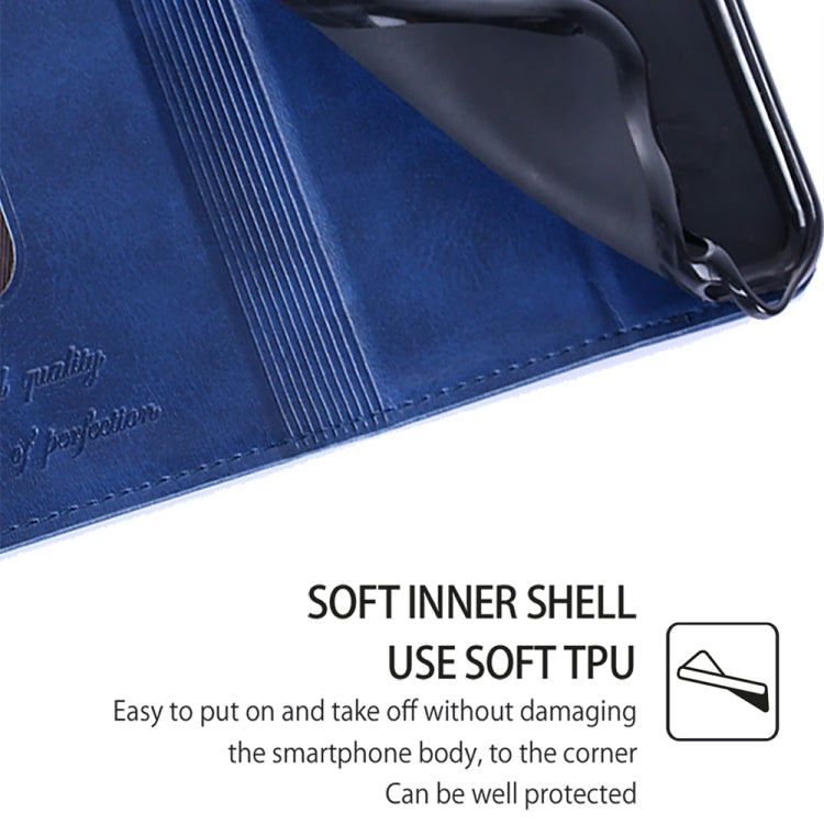 For Samsung Galaxy S24 Ultra 5G Cow Texture Magnetic Leather Phone Case(Blue) - HoMEdemic™ 