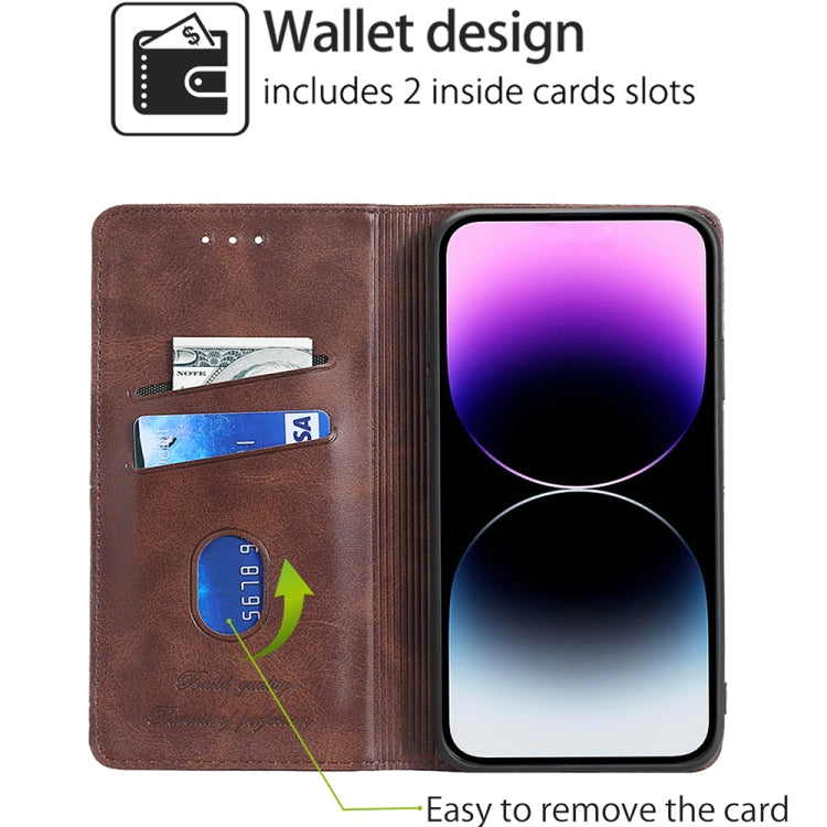 For Samsung Galaxy S24 Ultra 5G Cow Texture Magnetic Leather Phone Case(Dark Brown) - HoMEdemic™ 