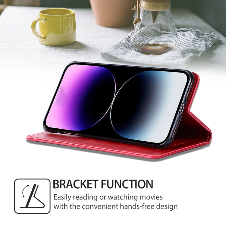 For Samsung Galaxy S24 Ultra 5G Cow Texture Magnetic Leather Phone Case(Red) - HoMEdemic™ 