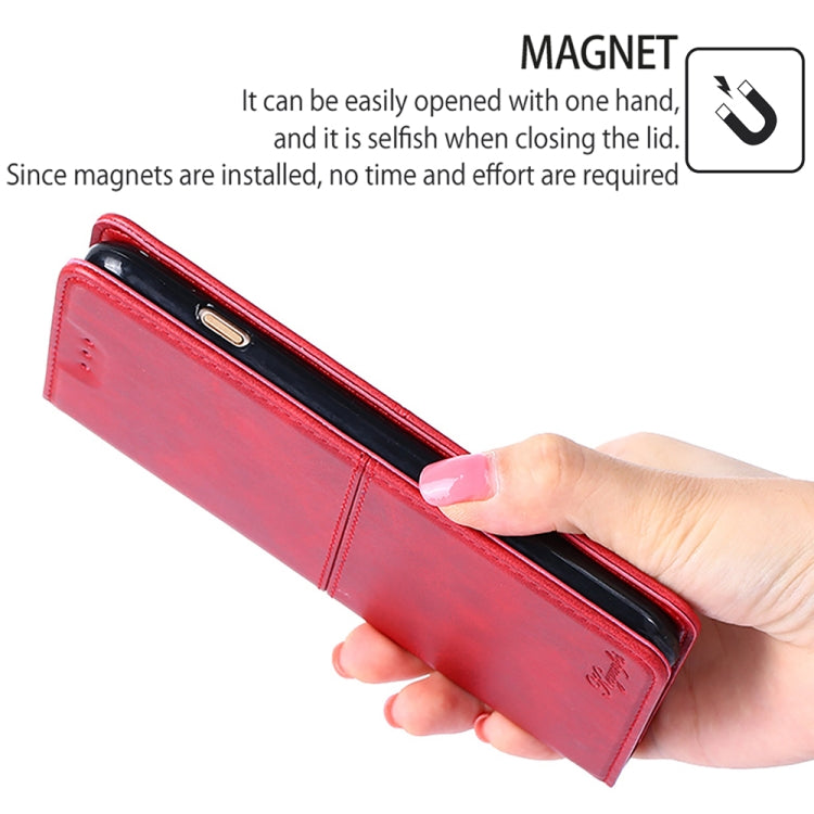 For Samsung Galaxy S24 Ultra 5G Cow Texture Magnetic Leather Phone Case(Red) - HoMEdemic™ 