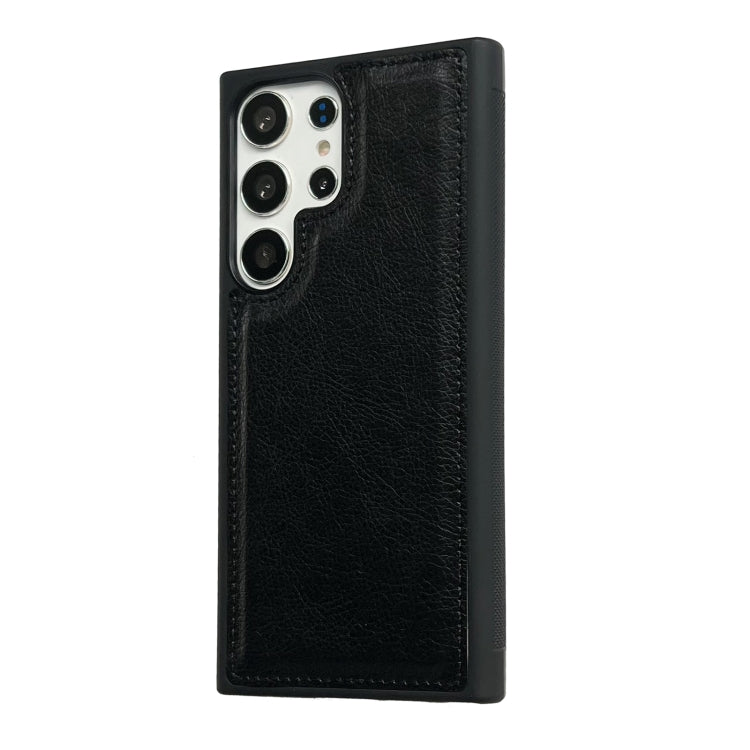 For Samsung Galaxy S24 Ultra 5G Cowhide Texture Back Cover Phone Case(Black) - HoMEdemic™ 