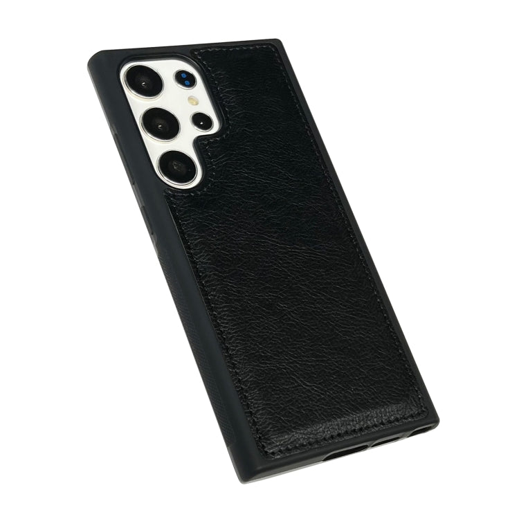 For Samsung Galaxy S24 Ultra 5G Cowhide Texture Back Cover Phone Case(Black) - HoMEdemic™ 