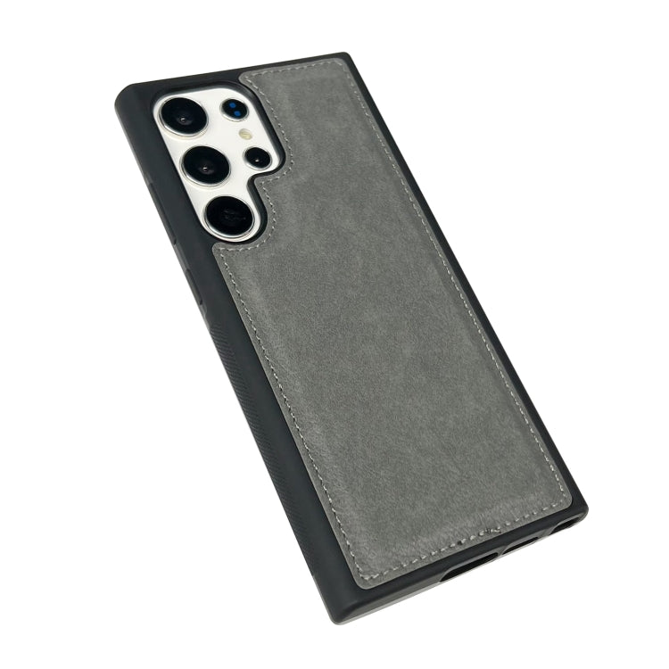 For Samsung Galaxy S24 Ultra 5G Cowhide Texture Back Cover Phone Case(Grey) - HoMEdemic™ 