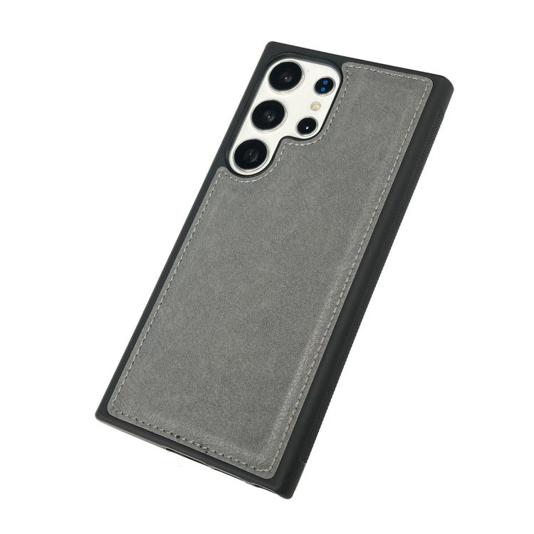 For Samsung Galaxy S24 Ultra 5G Cowhide Texture Back Cover Phone Case(Grey) - HoMEdemic™ 