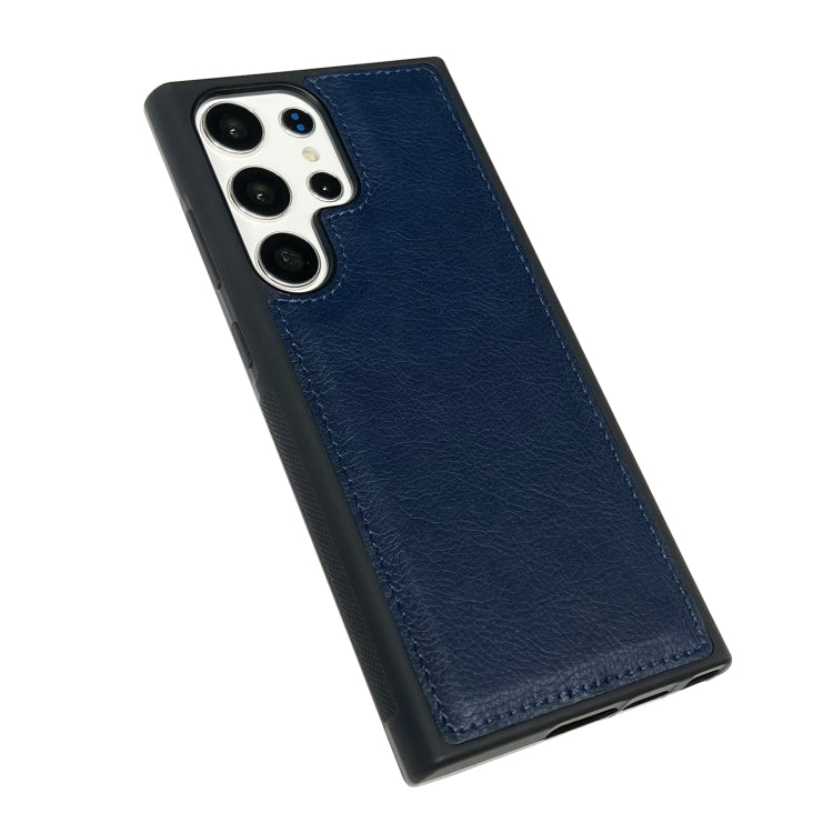 For Samsung Galaxy S24 Ultra 5G Cowhide Texture Back Cover Phone Case(Royal Blue) - HoMEdemic™ 