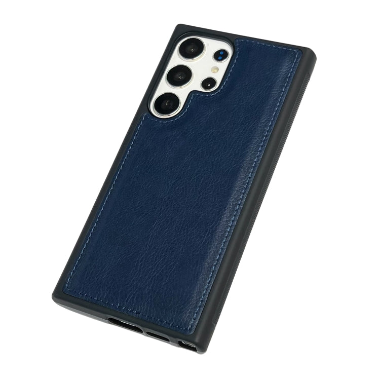 For Samsung Galaxy S24 Ultra 5G Cowhide Texture Back Cover Phone Case(Royal Blue) - HoMEdemic™ 