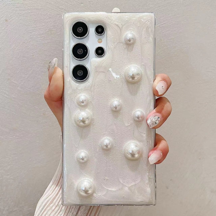 For Samsung Galaxy S24 Ultra 5G Cream Gum Decoden TPU Phone Case(Pearl) - HoMEdemic™ 