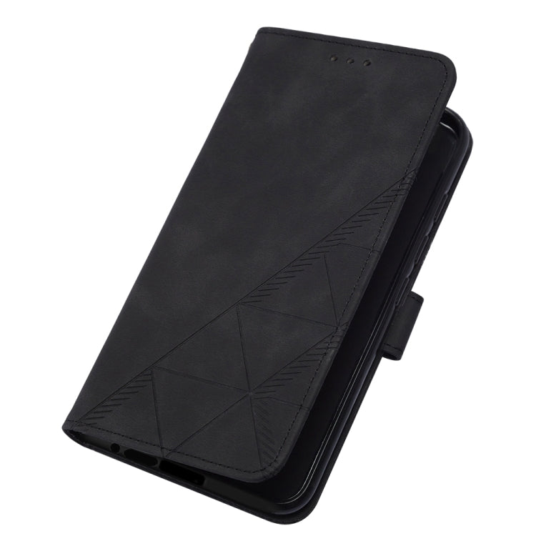 For Samsung Galaxy S24 Ultra 5G Crossbody 3D Embossed Flip Leather Phone Case(Black) - HoMEdemic™ 