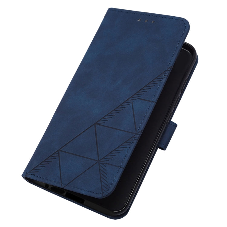 For Samsung Galaxy S24 Ultra 5G Crossbody 3D Embossed Flip Leather Phone Case(Blue) - HoMEdemic™ 