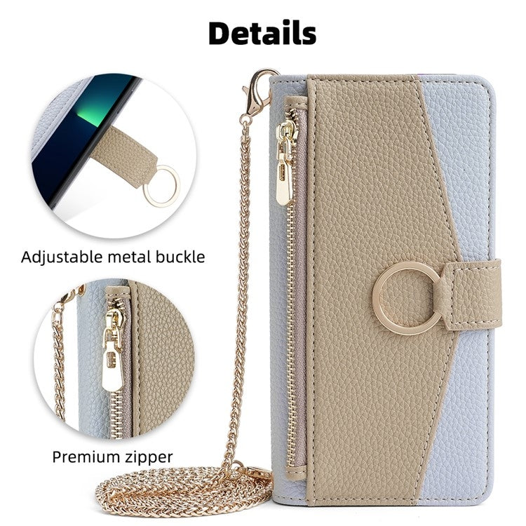 For Samsung Galaxy S24 Ultra 5G Crossbody Litchi Texture Leather Phone Case(Blue) - HoMEdemic™ 