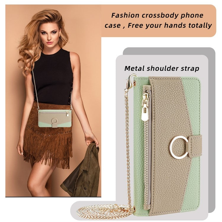 For Samsung Galaxy S24 Ultra 5G Crossbody Litchi Texture Leather Phone Case(Green) - HoMEdemic™ 