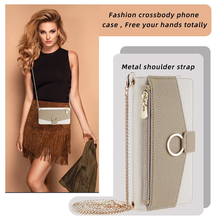 For Samsung Galaxy S24 Ultra 5G Crossbody Litchi Texture Leather Phone Case(White) - HoMEdemic™ 