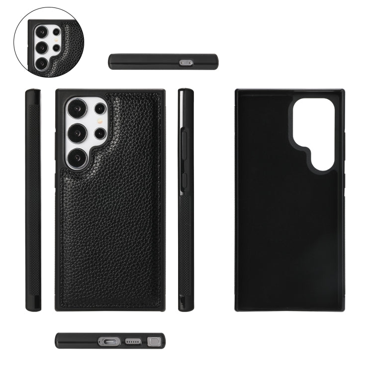 For Samsung Galaxy S24 Ultra 5G Crossbody Multi-functional Zipper Wallet Litchi Leather Phone Case(Black) - HoMEdemic™ 
