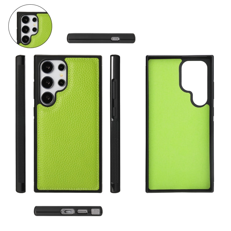 For Samsung Galaxy S24 Ultra 5G Crossbody Multi-functional Zipper Wallet Litchi Leather Phone Case(Green) - HoMEdemic™ 