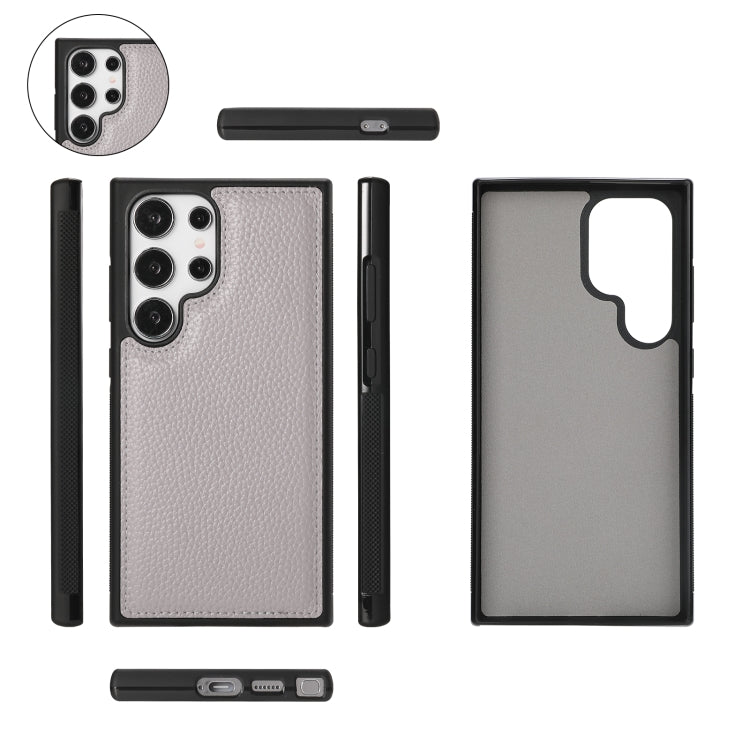 For Samsung Galaxy S24 Ultra 5G Crossbody Multi-functional Zipper Wallet Litchi Leather Phone Case(Grey) - HoMEdemic™ 