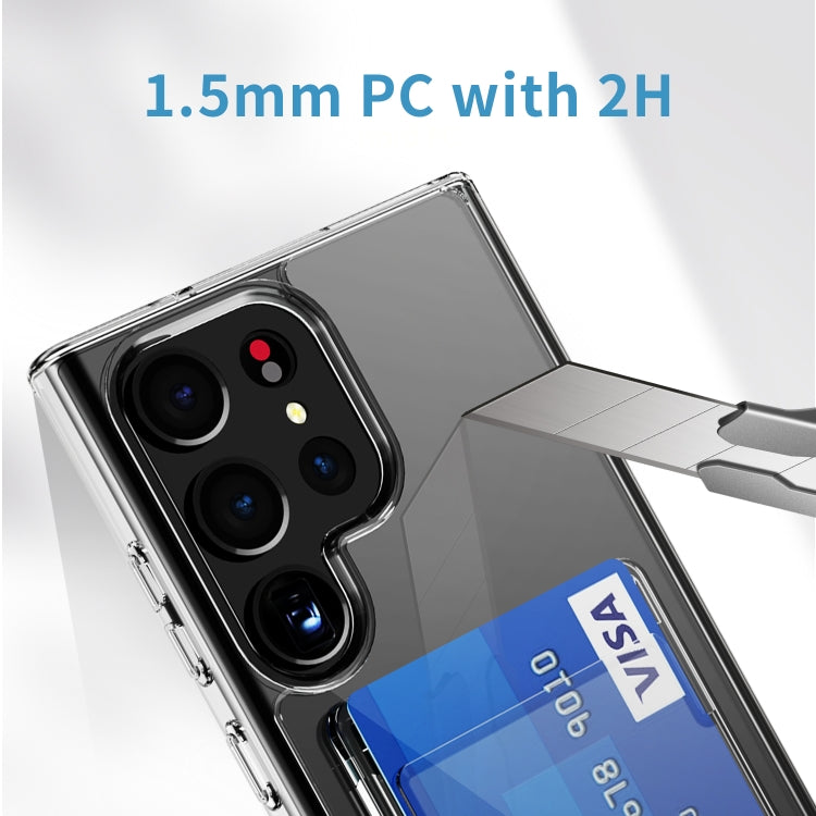 For Samsung Galaxy S24 Ultra 5G Crystal Clear Wallet Air Bag Phone Case(Transparent) - HoMEdemic™ 