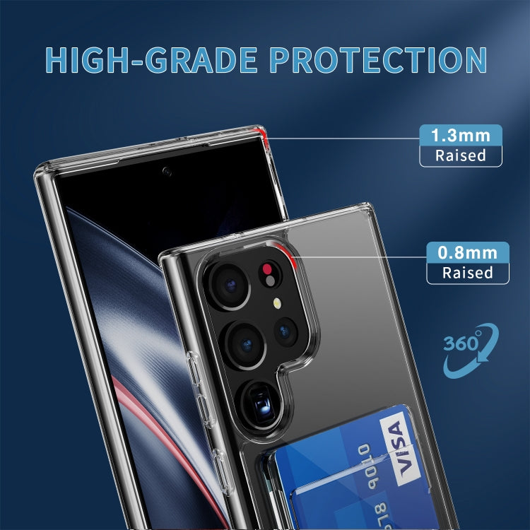 For Samsung Galaxy S24 Ultra 5G Crystal Clear Wallet Air Bag Phone Case(Transparent) - HoMEdemic™ 