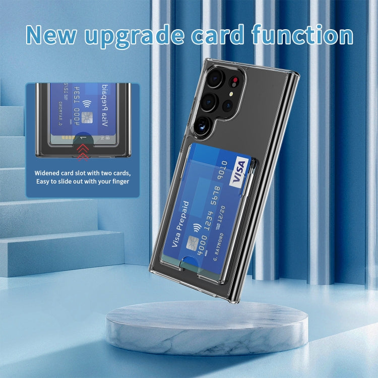 For Samsung Galaxy S24 Ultra 5G Crystal Clear Wallet Air Bag Phone Case(Transparent) - HoMEdemic™ 