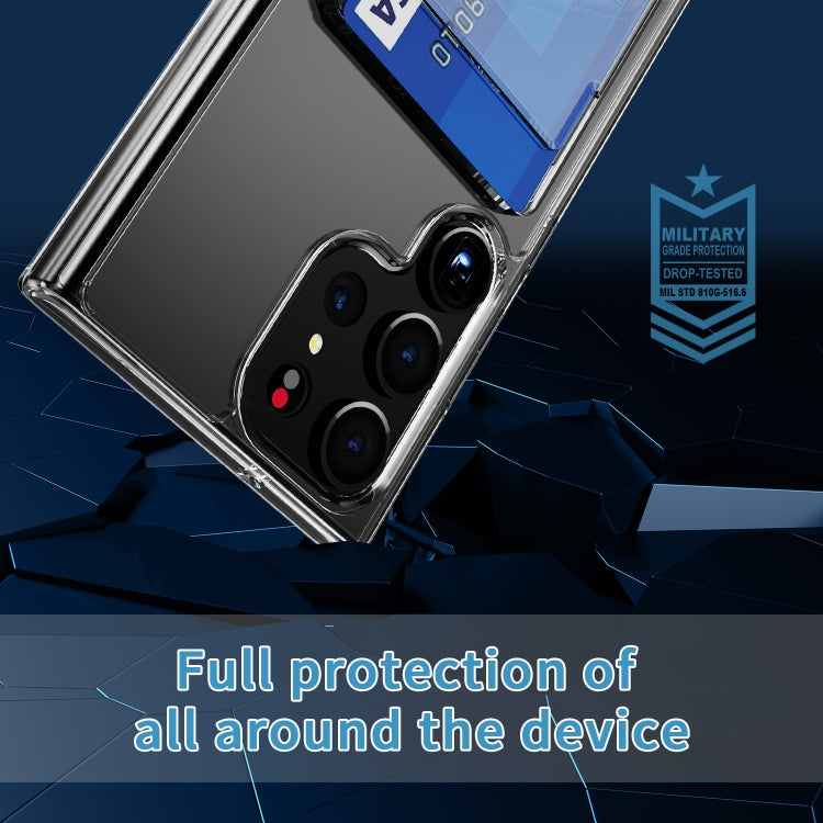 For Samsung Galaxy S24 Ultra 5G Crystal Clear Wallet Air Bag Phone Case(Transparent) - HoMEdemic™ 