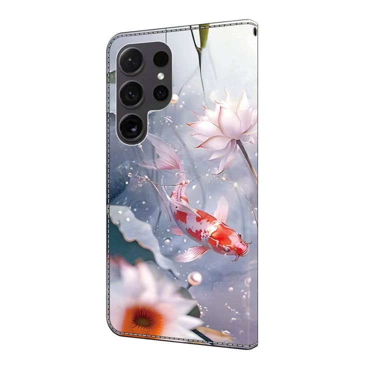 For Samsung Galaxy S24 Ultra 5G Crystal Painted Leather Phone case(Koi) - HoMEdemic™ 