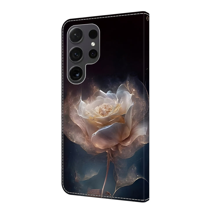 For Samsung Galaxy S24 Ultra 5G Crystal Painted Leather Phone case(Peony) - HoMEdemic™ 