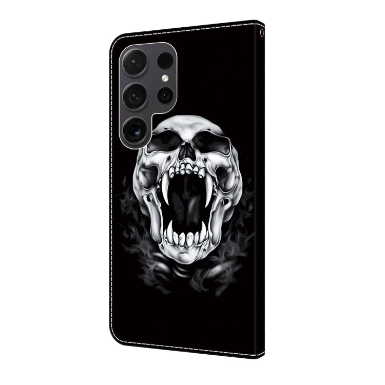 For Samsung Galaxy S24 Ultra 5G Crystal Painted Leather Phone case(Skull) - HoMEdemic™ 