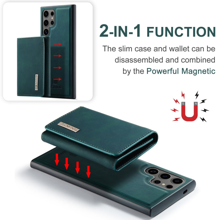 For Samsung Galaxy S24 Ultra 5G DG.MING M1 Series 3-Fold Multi Card Wallet + Magnetic Phone Case(Green) - HoMEdemic™ 