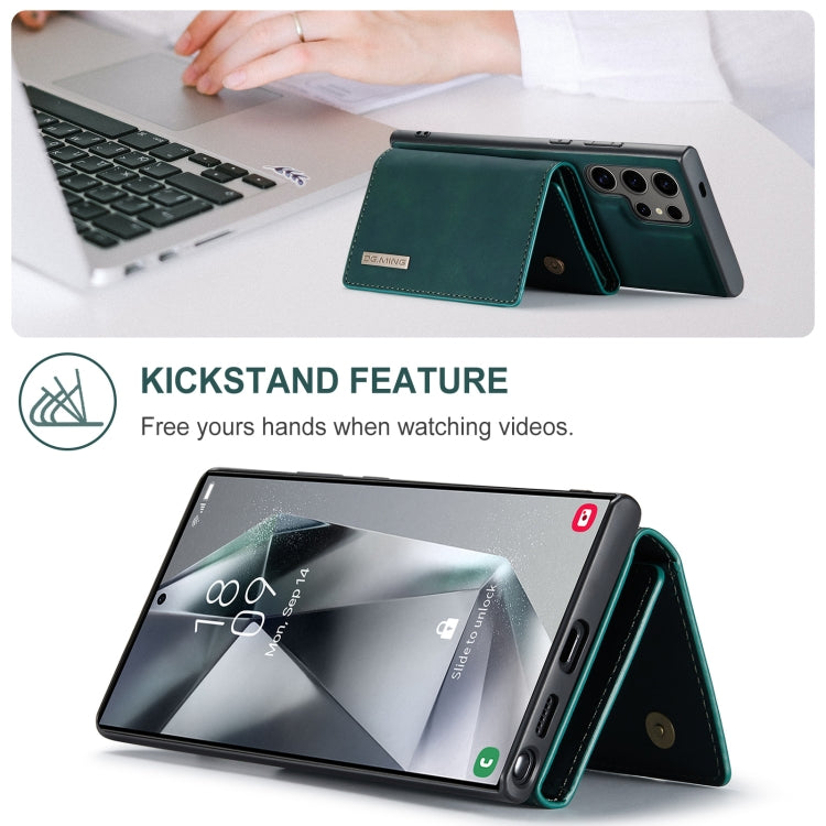 For Samsung Galaxy S24 Ultra 5G DG.MING M1 Series 3-Fold Multi Card Wallet + Magnetic Phone Case(Green) - HoMEdemic™ 