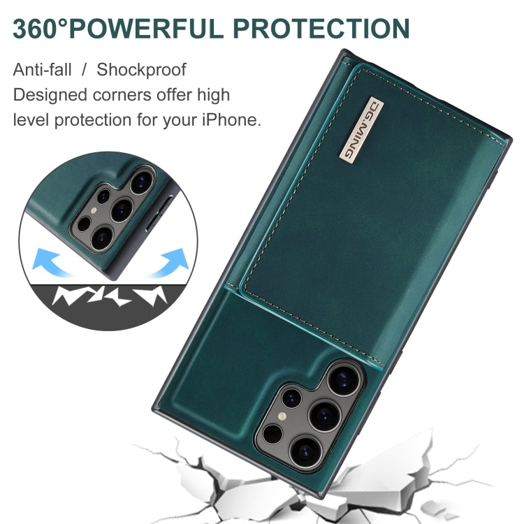 For Samsung Galaxy S24 Ultra 5G DG.MING M1 Series 3-Fold Multi Card Wallet + Magnetic Phone Case(Green) - HoMEdemic™ 