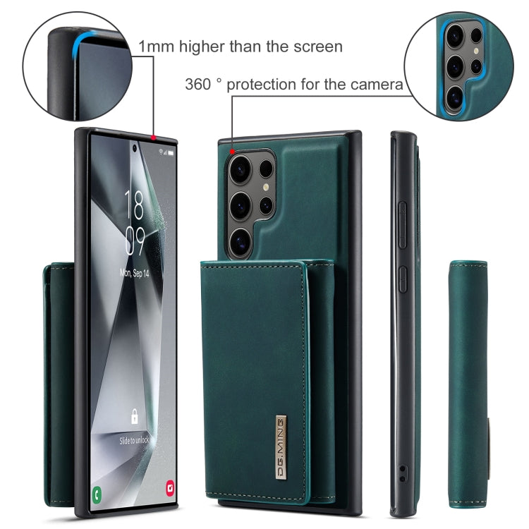 For Samsung Galaxy S24 Ultra 5G DG.MING M1 Series 3-Fold Multi Card Wallet + Magnetic Phone Case(Green) - HoMEdemic™ 
