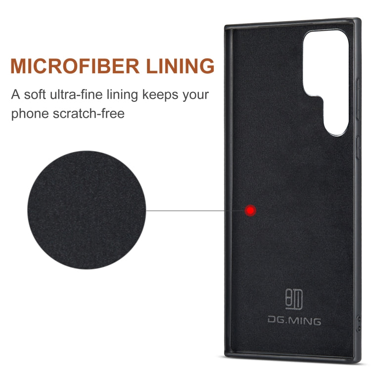 For Samsung Galaxy S24 Ultra 5G DG.MING M2 Series 3-Fold Multi Card Bag + Magnetic Phone Case(Red) - HoMEdemic™ 