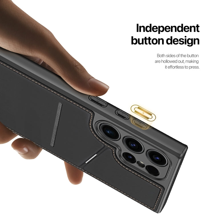 For Samsung Galaxy S24 Ultra 5G DUX DUCIS Rafi II Series MagSafe Magnetic Holder RFID Phone Case(Black) - HoMEdemic™ 