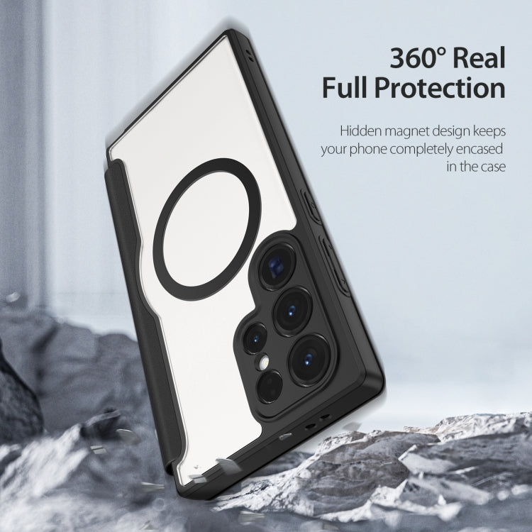 For Samsung Galaxy S24 Ultra 5G DUX DUCIS Skin X Pro Series Magsafe PC + TPU Phone Leather Case(Black) - HoMEdemic™ 