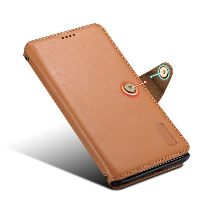 For Samsung Galaxy S24 Ultra 5G Denior Cowhide Texture Wallet Style Leather Phone Case(Khaki) - HoMEdemic™ 