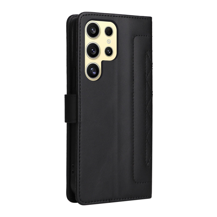For Samsung Galaxy S24 Ultra 5G Diamond Lattice Leather Flip Phone Case(Black) - HoMEdemic™ 
